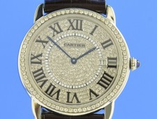 Cartier Ronde Solo de Cartier sekundärer Diamantbesatz Uhrencenter Berlin 25038