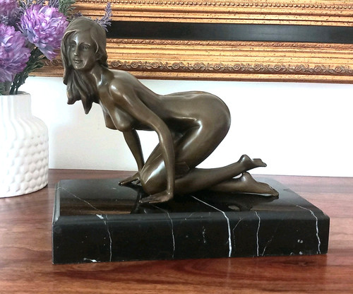 Bronzefigur jungfrau bronze - jungfrau,
