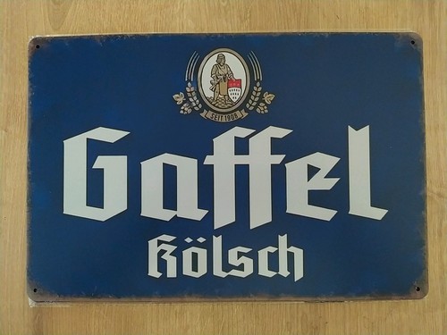 Blechschild gaffel kölsch - blechschild,
