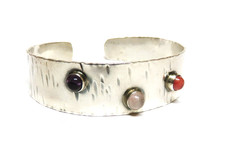 Moderner Silber Armreif/