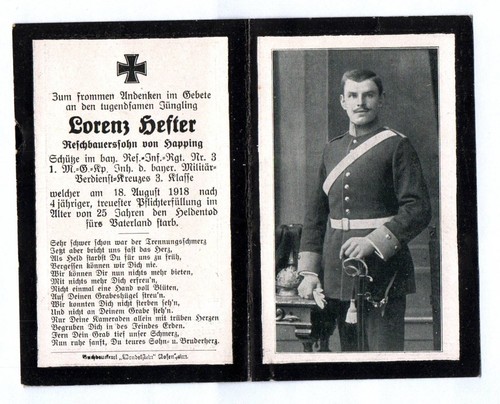 Sterbebild schütze rir - 1,