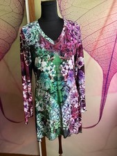 IMAGINI ZIPFEL-TUNIKASHIRT Gr.42 L Glitzer Strass Neu !