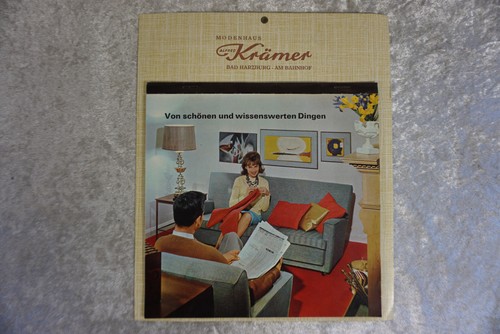 Vintage kalender 1969 möbel - vintage,
