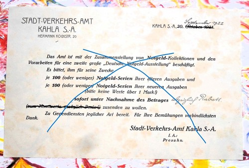 Notgeld rares anschreiben - notgeld, ,