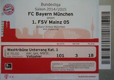 TICKET Bundesliga 2014/15 FC Bayern München - FSV Mainz 05 # 3/18