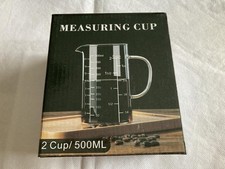 Messbecher, Messbecher Glas mit drei Skalen und V-förmiger Öffnung, Messbecher 5