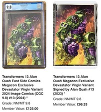 Transformers 13 Set CGC 9.8 +