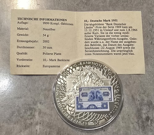 Sammlermünze medaille - sammlermünze, 10