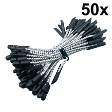 50x elastische gummis knebel - elastische,