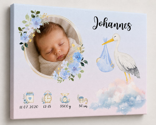 Baby geburtsleinwand - baby,