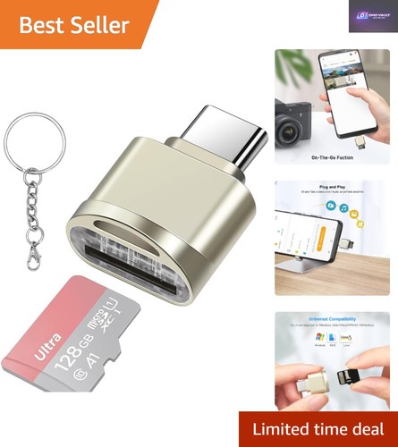 Eleganter silberner usb auf - silberner, usb-c