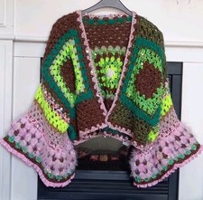 Häckeljacke oversitze unikat - häckeljacke,