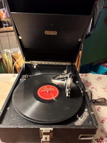 Koffergrammophon und schellack - koffergrammophon,