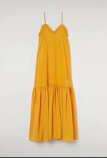 H&M Long Dress, Maxikleid, Maxi Kleid, lang, orange, M, NEU!