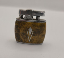 🔥Antikes Sarome Benzinfeuerzeug • 1950er/60er • gelbe Marmor-Optik • Japan