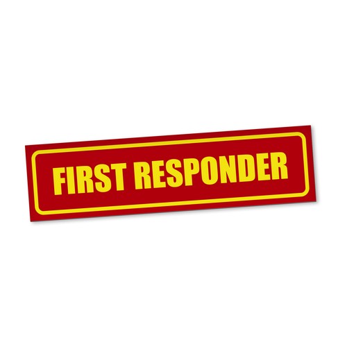 First responder magnetschild - first,