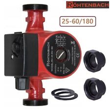 ✅Umwälzpumpe Heizungspumpe RH 25-60/180 Pumpe Warmwasser Heizung+Verschraubungen