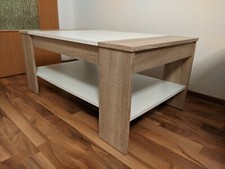Wohnzimmertisch / Couchtisch Sonoma-Eiche/Weiß