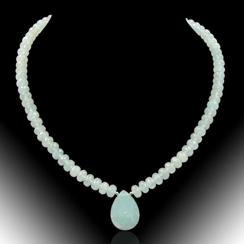 Aquamarin kette blau - aquamarin-kette,