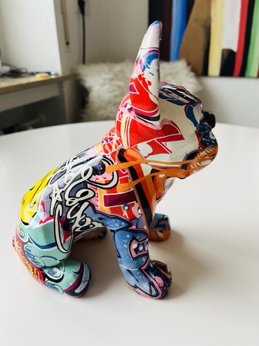 Hund boxer keramikfigur - keramikfigur,