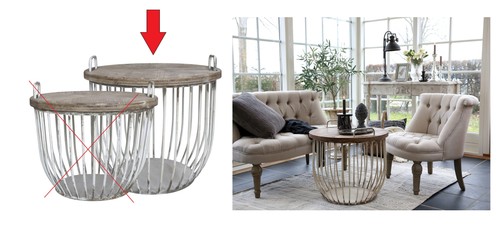 Beistelltisch sofatisch - 1x,