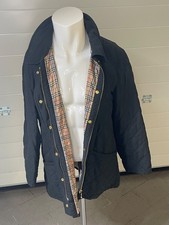 Burberry Damen Jacke dunkelblau gesteppt mit Nova Check Innenmuster