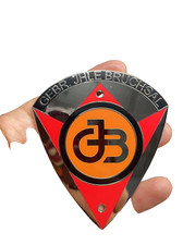 Typenschild Schild Plakette Abzeichen logo IHLE Karussell Auto DKW Roadster rot