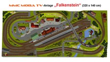 GP4-0120 C-Gleisplan Falkenstein 320 x 140 cm als DIN A4 Mappe (Color)