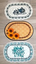 Tischset Platzdeckchen Platzset Tischmatte Platzmatte abwaschbar 28x42,5cm OVAL