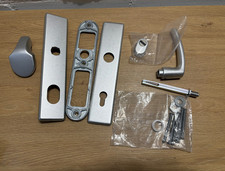 ABUS Tür-Schutzbeschlag aluminium mit Zylinderschutz eckig Teile fehlen!