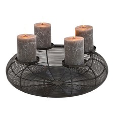 Adventskranz aus metall - aus,