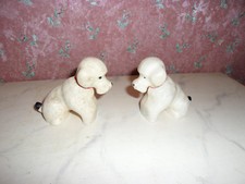 2 x Alter Hund-Pudel-um