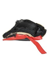 Mini Dreispitz schwarz Piratin