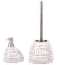 BADEZIMMER SET SEIFENSPENDER MIT WC BÜRSTE BÜRSTENGARNITUR KLOBÜRSTE SET HOME