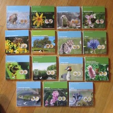 15x 5 Euro LUXEMBURG -- Flora + Fauna --Silber komplett wie verausgabt 2009-2023