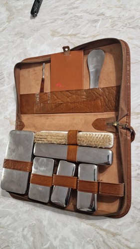 Vintage herren rasiertasche - vintage, herren-rasiertasche
