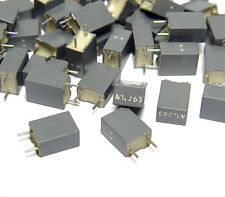 100x Arcotronics Folien-Kondensatoren, 1 µF / 5% / 63 Volt, RM 5mm, NOS