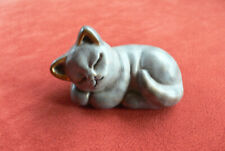 THUN Katze Bozen, Grau mit Fellmuster, Ohren mit Goldrand