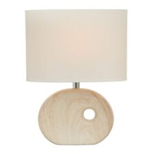 Tischlampe mit Porzellanbasis