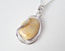 Bernstein Anhänger Silber 925