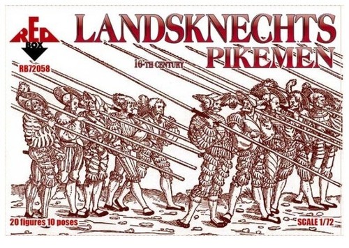 Redbox landsknechts - landsknechts, (pikemen)