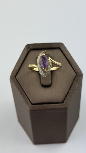Amethyst und diamant - amethyst, kt