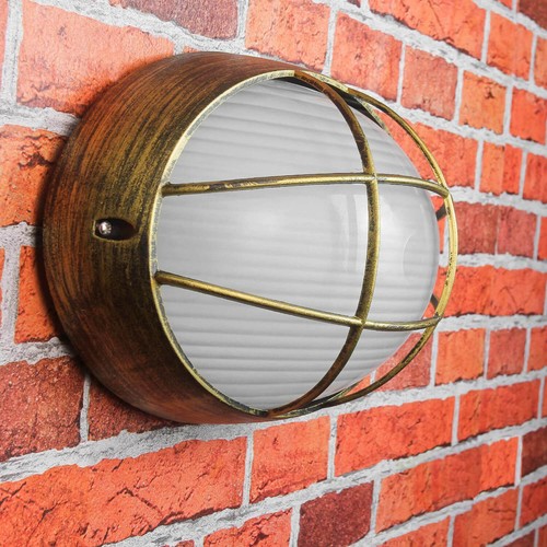Wandlampe außen gold ip44 e27 - wandlampe,