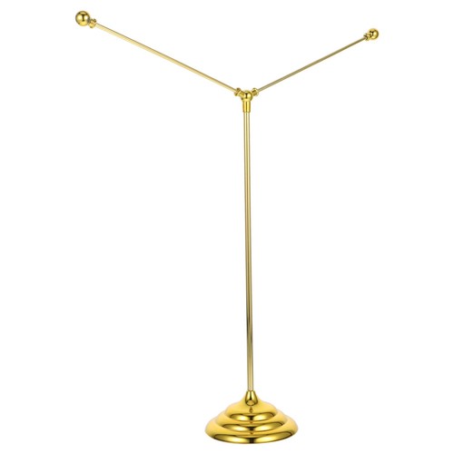 Golden metal desk flagpole - metal,
