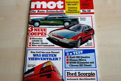 Mot 1985 audi - audi, 200