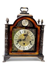 Hermle Tischuhr Kaminuhr 4/4 Westminster Uhrwerk Tempus Fugit Walt 1960er Jahre