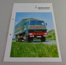 Prospekt magirus deutz - lkw, 340