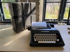 olivetti lettera 35, mechanische Schreibmaschine, anthrazit