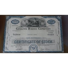 Historische Aktien USA 2 Stück, Collins Radio Company,  Air Reduction Company