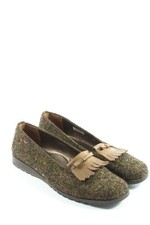 LARIO 1898 Schlüpfschuhe Damen Halbschuhe Gr. DE 40 khaki Casual-Look